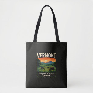 Vermont Das Gras ist immer grüner Lustig Sarkastis Tasche