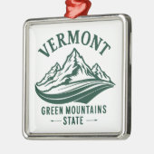 Vermont Der grüne Staat Ornament Aus Metall (Links)