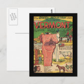 Vermont der grüne Staat Postkarte (Vorne/Hinten)