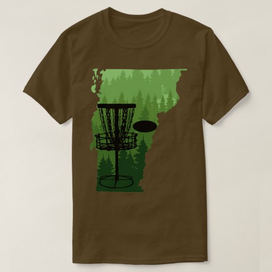 Vermont Disk Golf Shirt Disk Golfer Shirt Staat Ma (Design vorne)