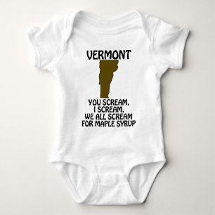 Vermont - Du schreist, ich schreie nach Ahornsirup Baby Strampler