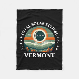 Vermont Eclipse 4.08.24 America Total Solar Eclips Fleecedecke
