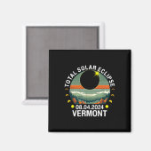 Vermont Eclipse 4.08.24 America Total Solar Eclips Magnet (Vorderseite/Rückseite)