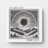 Vermont Eclipse Fotoplatte (Vorderseite)