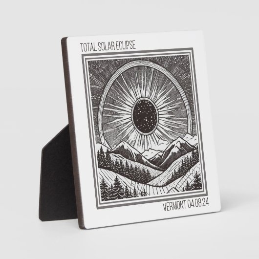 Vermont Eclipse Fotoplatte (Vorderseite)