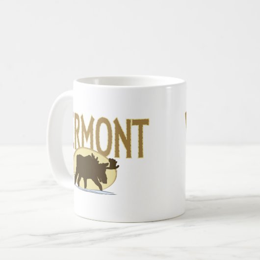 Vermont-Elche Kaffeetasse (Vorderseite Links)
