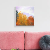 Vermont Fall Foliage Landschaft Canvas Print Leinwanddruck (Insitu (Wohnzimmer))