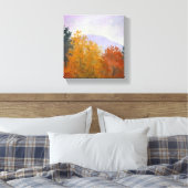 Vermont Fall Foliage Landschaft Canvas Print Leinwanddruck (Insitu (Schlafzimmer))