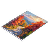 Vermont Fall Foliage Watercolor Landscape Notizblock (Linke Seite)
