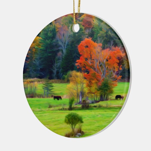 Vermont-Fall Keramikornament (Links)