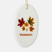 Vermont-Fall-Laub - Ahorn-Blätter Keramikornament (Rechts)