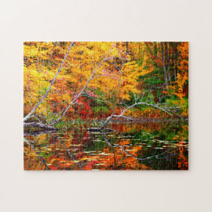 Vermont Fall Reflection Puzzle