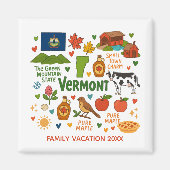 Vermont Family Vacation Keepsake Custom Magnet (Vorne)