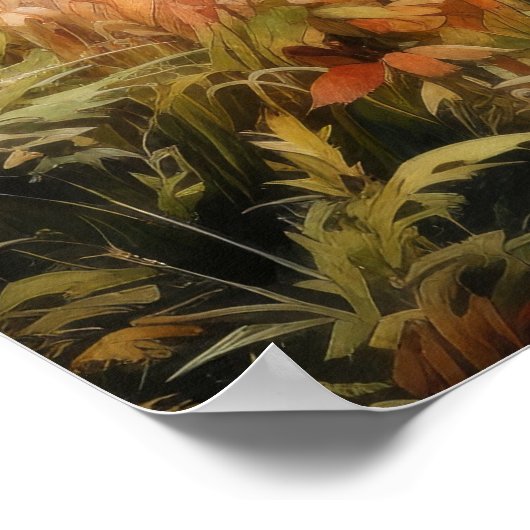 Vermont Farm Im Fünfspänner über den Gotthard Poster (Ecke)