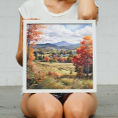 Vermont Farm Im Fünfspänner über den Gotthard Poster