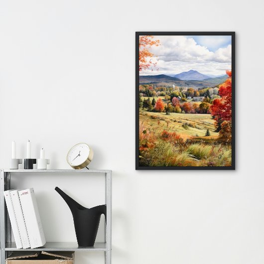 Vermont Farm Im Fünfspänner über den Gotthard Poster