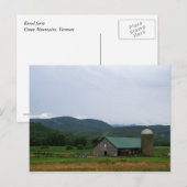 Vermont Farm Postkarte (Vorne/Hinten)