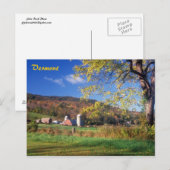 Vermont Farm Postkarte (Vorne/Hinten)