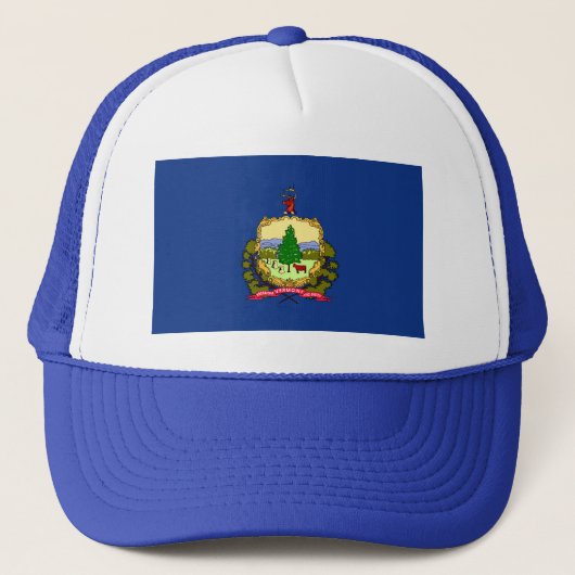 Vermont Flag Hat Truckerkappe (Vorderseite)