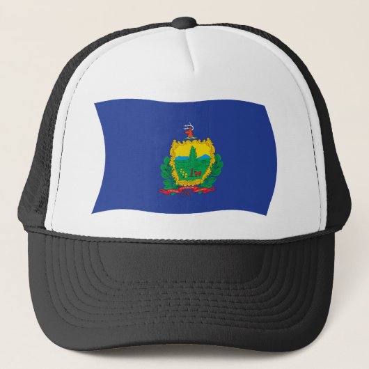 Vermont Flag Hat Truckerkappe (Vorderseite)