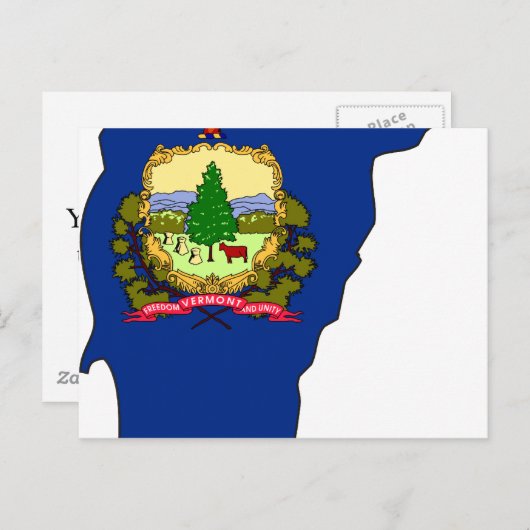 Vermont Flag Karte (Vorne/Hinten)