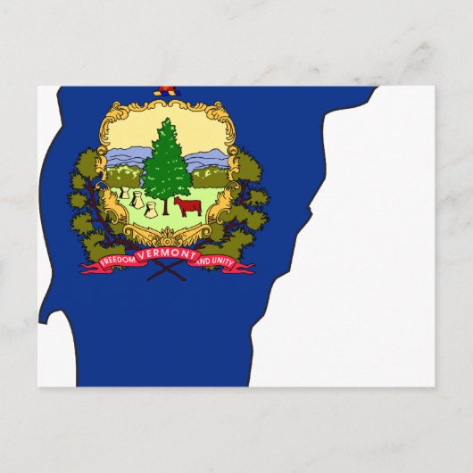 Vermont Flag Karte (Vorderseite)