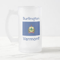 Vermont Flag Karte Stadt Tasse
