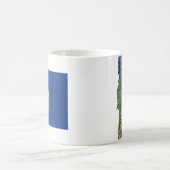 Vermont Flag + Karte Tasse (Mittel)