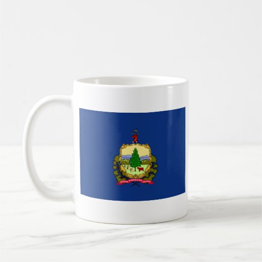 Vermont Flag + Karte Tasse (Links)