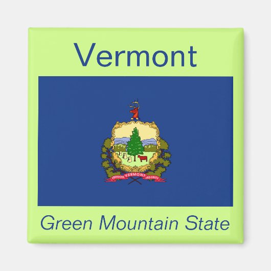 Vermont Flag Magnet (Vorne)
