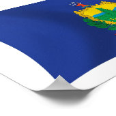 Vermont Flag Poster Print (Ecke)