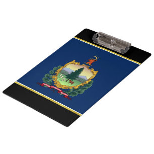Vermont-Flagge Klemmbrett