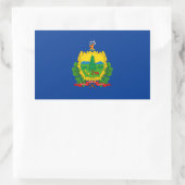 Vermont-Flagge Rechteckiger Aufkleber (Tasche)