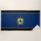 Vermont-Flagge Strandtuch (Vorderseite)