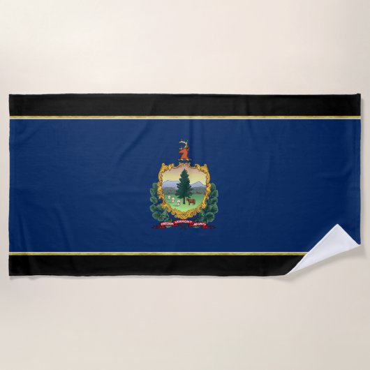 Vermont-Flagge Strandtuch (Vorderseite)