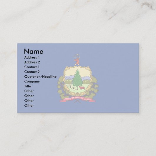 Vermont-Flagge Visitenkarte (Vorderseite)