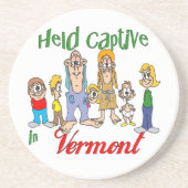 Vermont Funny Trailer Park Sandstone Untersetzer (Vorne)