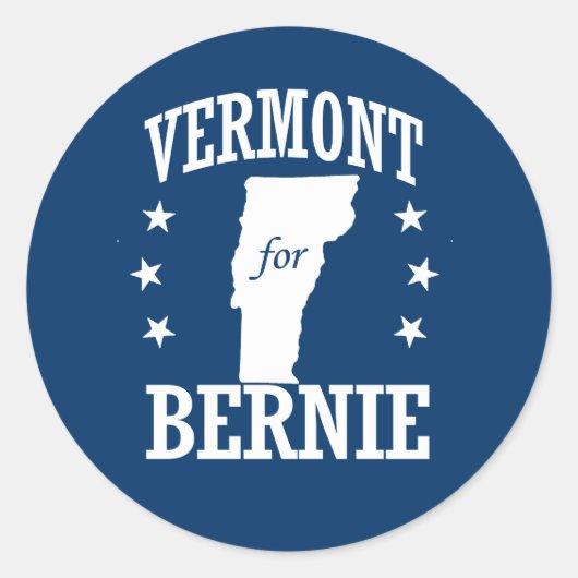 VERMONT FÜR BERNIE RUNDER AUFKLEBER (Vorderseite)