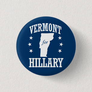 VERMONT FÜR HILLARY BUTTON