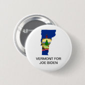 Vermont für Präsidentenknopf Joe Bidens 2020 Button (Vorne & Hinten)