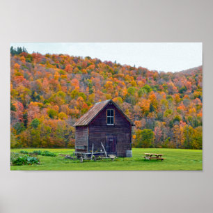 Vermont Garden Shire im Herbst Poster