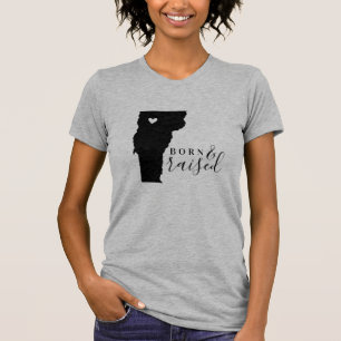 Vermont Geborene und erhöhte Staat T-Shirt