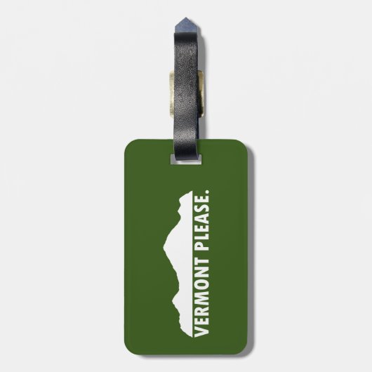 Vermont Gepäckanhänger (Rückseite vertikal)