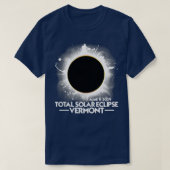 VERMONT Gesamtsolares Eclipse 2024 April 8 Totalit T-Shirt (Design vorne)