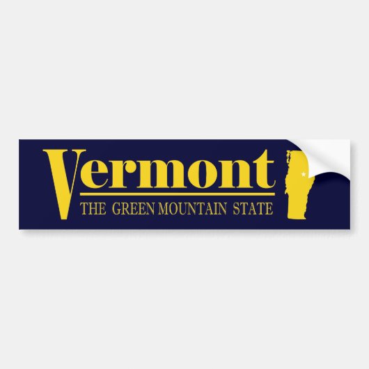 Vermont Gold Autoaufkleber (Vorne)