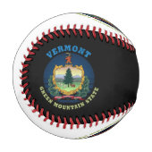 VERMONT GREEN BERGSTAAT FLAG BASEBALL (Vorderseite Links)