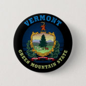 VERMONT GREEN BERGSTAAT FLAG BUTTON (Vorderseite)