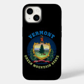 VERMONT GREEN BERGSTAAT FLAG Case-Mate iPhone HÜLLE (Rückseite)