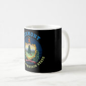 VERMONT GREEN BERGSTAAT FLAG KAFFEETASSE (VorderseiteRechts)