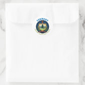 VERMONT GREEN BERGSTAAT FLAG RUNDER AUFKLEBER (Tasche)